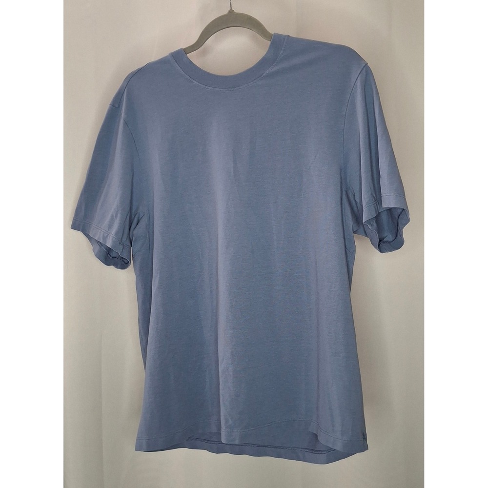 Lululemon Fundamental T-Shirt Blue Short Sleeve Crewneck Tee Mens